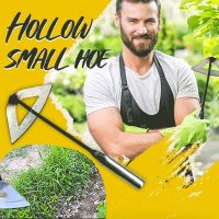 [AMO Garden Decoration]เหล็กชุบแข็ง Hollow Hoe Handheld Weeding Rake ปลูกผักฟาร์มสวนเกษตร Ranch เครื่องมือ Accessories