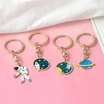 Astronaut Keychains Space Travel Collection Keychain Planets Star Galaxy  Key Chain Charm Gift