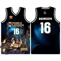 Ready Stock MOBILE LEGENDS TIGREAL - ALFA FULL SUBLIMATION BASKETBALL JERSEY SHORT CUSTOMIZED