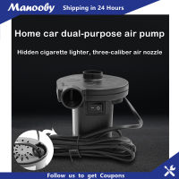 Manooby 220V ปั๊มลมไฟฟ้าที่ปั๊มลมพกพาเติมอากาศเร็ว,ที่เติมลมปั๊มเติมลมแอร์รถยนต์เรือเบาะนอนภายในบ้านพร้อมหัวฉีด