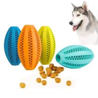 Pet Dog Chew Toys Teeth Cleaning Snack Ball Pet Dog Toy Ball Natural Rubber Super Tough Interactive Bouncy Pet Supplies Toys