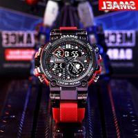 นาฬิกาผู้ชาย SMAEL maier alloy electronic multi-functional waterproof outdoor watch big dial the astronauts 1803 b