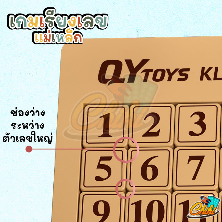 เกมเรียงตัวเลข-qy-sliding-block-puzzle-พลาสติกabs-แม่เหล็ก-klotski-ช่วยฝึกสมอง-ฝึกสมาธิ-เกมเสริมทักษะ