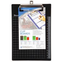 CLIP BOARDS คลิปบอร์ด ชนิดคลิปเล็ก ขนาด 112x182 mm.(สำหรับเอกสาร ขนาด 100x165mm) สีดำ