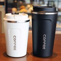 380/500ML Coffee Mug Thermos Flask Thickened Leakproof Large Capacity Car Thermos Mug Travel Thermosmug For Gifts Vacuum Flask