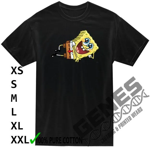 Spongebob squarepants Happy pose Cute funny cartoon New Trend Men Women ...