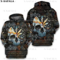 er Native Skull LOVE LEAF 3D พิมพ์ซิป Hoodie ชายหญิง Pullover Sweatshirt Hooded Jacket Jersey Tracksuits-1