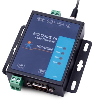 USR-LG206-H-P RS485 RS232อนุกรมไปยัง LoRa Converter อุปกรณ์เซิร์ฟเวอร์ (Point To Point) สำหรับสวิทช์ JHJ3825ทางการเกษตรสมาร์ท