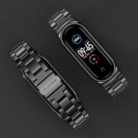 Dla Xiaomi Mi Band 5 6 globalna bransoletka z paskiem dla Mi Band 4 NFC Metal Miband 3 pasek dla Miband 5 opaski Correa Mi Band 6