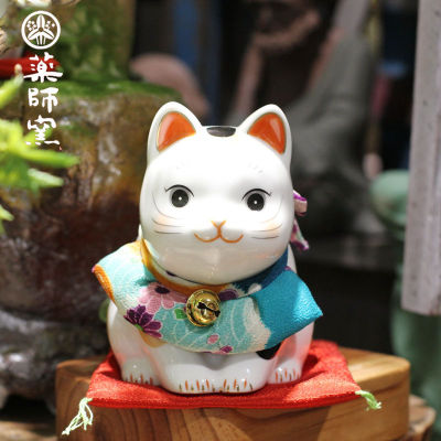Spot parcel post Le Meow Japan Yaoshi Kiln Wish Ceramic Cat Birthday Opening Car Gift Creative Decoration Gifts Cat