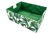 Storage box กล่องผ้าใส่ของอเนกประสงค์สีเขียว ขนาด 42x31x17cm JR0420-37