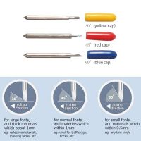 【YF】 10x Roland Cricut Cutting Plotter Carbide Tungsten Blade Vinyl Film Cutter 30 45 60 Dergree Offset 0.25mm