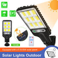 TX【Free Ship】Solar Lights Outdoor 108LED Wall Light Motion Sensor ไฟรักษาความปลอดภัย3โหมด IP65ไฟถนนกันน้ำสำหรับ Garden Patio Yard