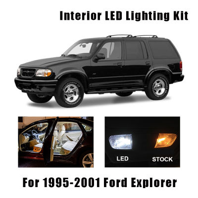 202114 Bulbs White Interior LED Car Light Kit Fit For 1995-1998 1999 2000 2001 Ford Explorer Map Dome Glove Box License Plate Lamp