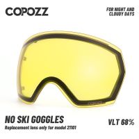 COPOZZ 21101 Ski Goggles Replacement Lenses Double Layers Anti-fog UV400 Protection Ski Eyewear Glasses (Only For COPOZZ 21101)