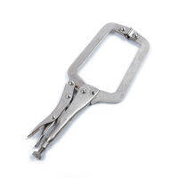 69 inch C Clamp Weld Clip Woodwork Vise Lock Jaw Alloy Steel Hand Tool Swivel Fix Plier Pincer Tong Tenon Locator Pad Wood Work