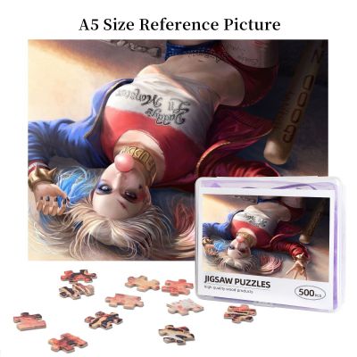 Harley Quinn (2) Wooden Jigsaw Puzzle 500 Pieces Educational Toy Painting Art Decor Decompression toys 500pcs