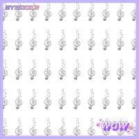 SYBOOKS 100 Pcs โลหะสำหรับตกแต่ง จี้รูปโน้ตดนตรี จี้ห้อยคอ สง่างามเรียบหรู ลูกปัดเม็ดกลม สร้อยคอสำหรับผู้หญิง