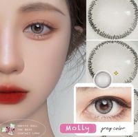 (COD) คอนแทคเลนส์พริตตี้ดอล | Pretty doll Contact Lens { รุ่น Molly }  ค่าสายตา+ปกติ สี Gray+brown 0.00-6.00