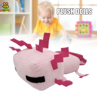 Gbermetjgfhy Minecraft Axolotl ของเล่นตุ๊กตาสีชมพู Minecraft Plushies ตุ๊กตายัดไส้ของขวัญสำหรับแฟนๆ