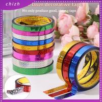 CHIZH เครื่องเขียน เครื่องมือสมุดสำหรับเด็ก เทปสำนักงาน กาวตกแต่ง เทปพันผ้าเงา สติ๊กเกอร์ เทปเลเซอร์