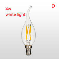 [Duola] E14 4W หลอดไฟไส้หลอด LED แบบเอดิสันย้อนยุค AC180-240V ใหม่