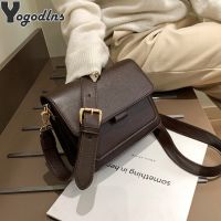 [กระเป๋าแฟชั่นร้อน688] Bandolera Pequeña De Marca De Moda Para Mujer Bolso Ligero Con Solapa De Bandolera De Cuero De PU Bolso De Viaje เดอเวราโนเด