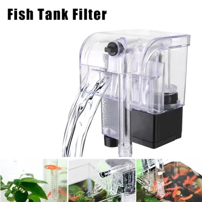For Aquarium Fish Tank Filter Water Pumps External Hang Up Filter Oxygen Submersible Water Purifier Mini Aquarium Filter Pump Fuel Injectors