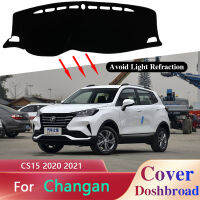 แดชบอร์ดปกคณะกรรมการป้องกันเสื่อพรม Dashmat สำหรับ Changan CS15 2020 2021 Pad ม่านบังแดดเบาะรถภายในป้องกันแสงแดดสติ๊กเกอร์พรมปูพื้น