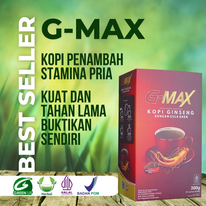 Minuman Kopi Gmax Bubuk Penambah Stamina Pria Dewasa Kuat Tahan Lama Kopi Laki Jantan Kopi Bapak