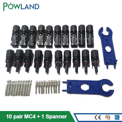 10 Pairs Connector with 1pair Spanner connected Solar Panel Connectors Male Female IP67 TUV 1000Vdc UL 600Vdc