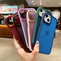 เคสโทรศัพท์ผิวสัมผัสเลนส์อิเล็คโทรเพลทสำหรับ iPhone 13 11 12 14 Pro Max XR XS Max X 13Pro 14Plus 11ฝาหลังซิลิโคนน้ำ