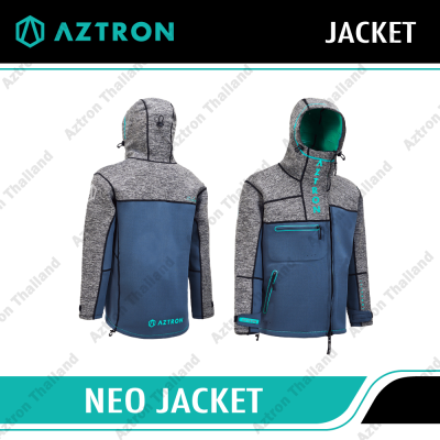 Aztron Neo Jacket เสื้อแจ็คเก็ต เสื้อกันหนาว เนื้อผ้า Neoprene ยืดหยุ่นพิเศษ กันน้ำและกันลม ให้ความอบอุ่นร่างกาย