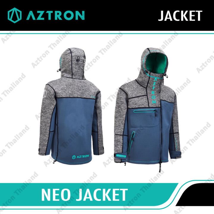 aztron-neo-jacket-เสื้อแจ็คเก็ต-เสื้อกันหนาว-เนื้อผ้า-neoprene-ยืดหยุ่นพิเศษ-กันน้ำและกันลม-ให้ความอบอุ่นร่างกาย