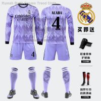 ฮูดดี้♟✴2223 real Madrid Purple Away Football Uniform shirts Long Sleeve Mens suits No. 7 C robin blouse Team Uniform