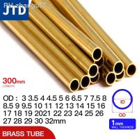 JTD Brass pipe 1mm wall thickness 3-32mm OD brass tube 300mm length Straight tubing outer diameter modeling rod cutting DIY