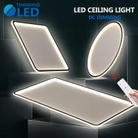 TengShuo LED รอบสแควร์บางเฉียบโคมไฟเพดานการออกแบบที่ทันสมัย/ที่เรียบง่าย Celing โคมไฟสำหรับห้องนอนห้องนั่งเล่นการศึกษาโคมไฟสำนักงานแสง