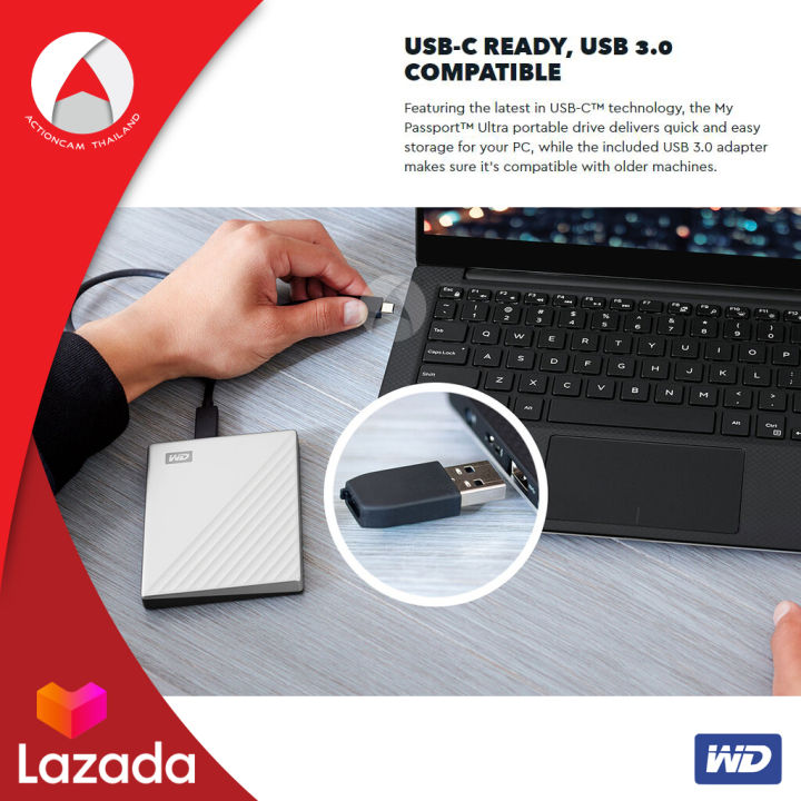 wd-external-hard-disk-2-tb-ฮาร์ดดิสพกพา-my-passport-ultra-2-tb-type-c-usb-3-0-external-hdd-2-5-wdbc3c0020bbl-wesn-blue-สีน้ำเงิน-ประกัน-synnex-3-ปี