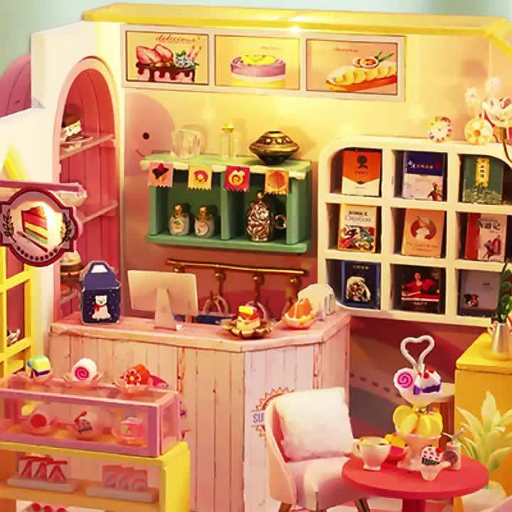 Doll House Accessories With Furniture Model Casa Wooden Dollhouse Kits