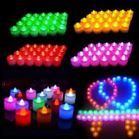 1/2/4pcs Pack New Year Candles LED Light Battery Powered Reusable Night Lamp For Wedding Birthday Party Anniversary Decor