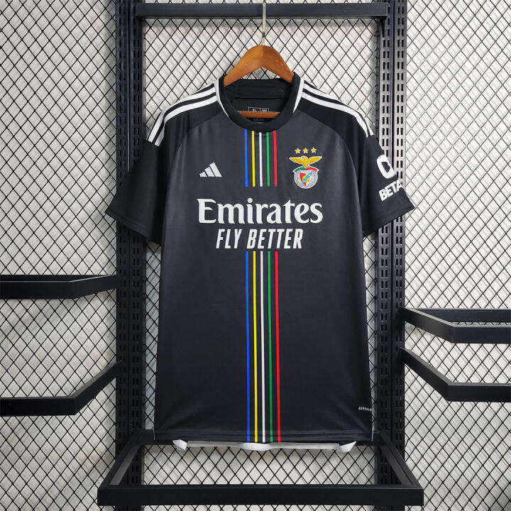 BENFICA AWAY BLACK KIT 2324 FOOTBALL SHIRT SOCCER JERSEY DI MARIA ...