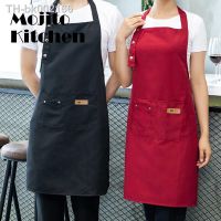 ◈ 1 Pcs Waterproof Apron Womans Solid Color Cooking Men Chef Waiter Cafe Shop Barbecue Barber Bib Kitchen Accessories Apron