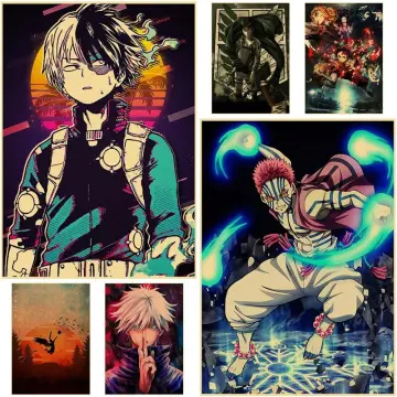 Riapawel Japanese Anime Theme Poster,Cool Anime Haikyuu Wall Art Print  Decor Posters Suitable for Boys Home Bedrooms Living Rooms  etc.16.5\x11.8\ 