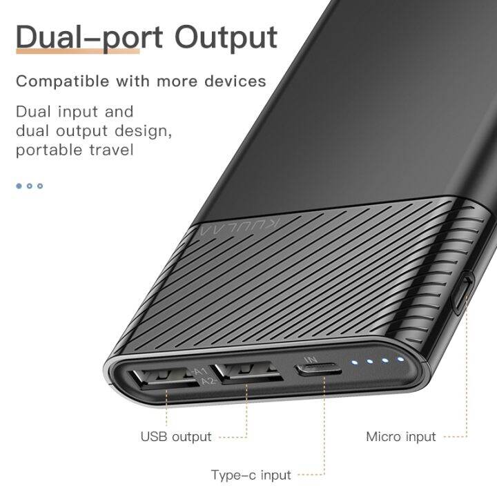 kuulaa-10000mah-power-bank-dual-usb-portable-charger-qc-pd-fast-charging-powerbank-digital-display-ultra-slim-external-battery-hot-sell-tzbkx996