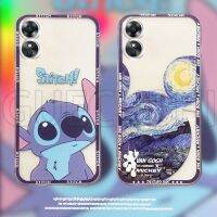 เคสใสสำหรับ OPPOA384G มิกกี้และสติทช์ลายดาว4G A38 OPPO เคสมือถือใหม่2023ชิ้น