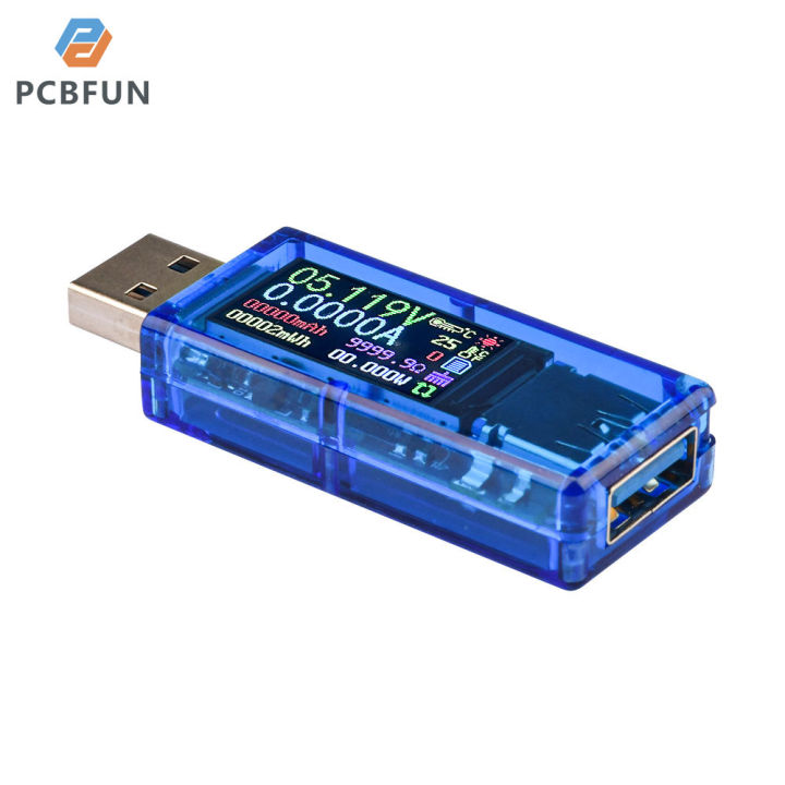 pcbfun-มัลติมิเตอร์กระแสสลับตัวทดสอบแรงดัน-usb-at35-เครื่องทดสอบสีมัลติมิเตอร์-usb-3-0โวลต์มิเตอร์แอมมิเตอร์แรงดันไฟฟ้า-lcd