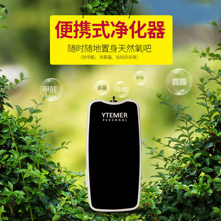 Small portable air purifier with negative ions in the United States