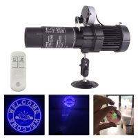 Welcome Gobo Card + Remote Static Rotation 20W LED HD Advertising Projection Lamp for Shop Cafe Bands Show Zoom AD Logo Lighting