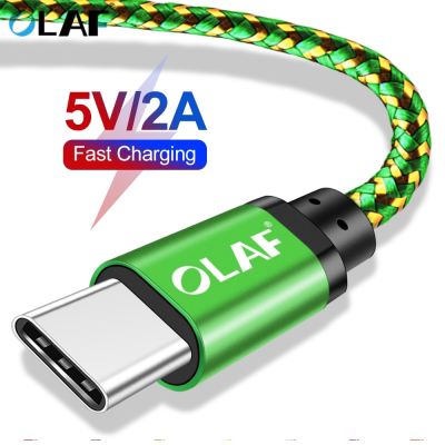Olaf USB Type C Cable for USB C Mobile Phone Cable Fast Charging Type C Cable for Samsung Galaxy S9 S10 Huawei P30 P20 Lite cord Cables  Converters