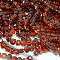 Natural Clean Quality Spessartine Garnet Irregular Faceted Cube Beads 4.5mm